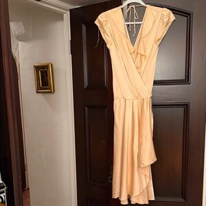 Sir size 2 silk peach dress